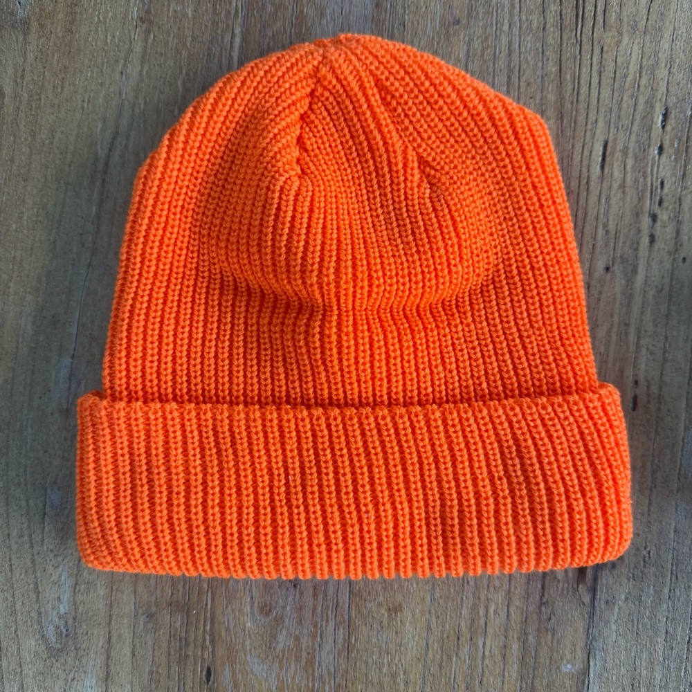 Bright Orange Knit Tuque  BEANIIEZ - Picture 9 of 9